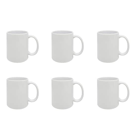 12 oz White Ceramic Sublimation Mugs, 6ct. by Make Market® | 12 fl oz | Michaels® 12 oz White Ceramic Sublimation Mugs, 6ct. by Make Market® | 12 fl oz | Michaels®